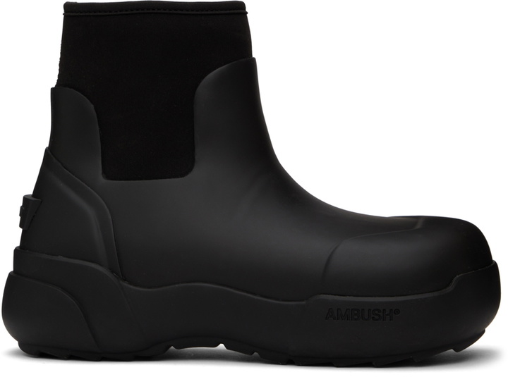 Photo: AMBUSH Black Chunky Chelsea Boots