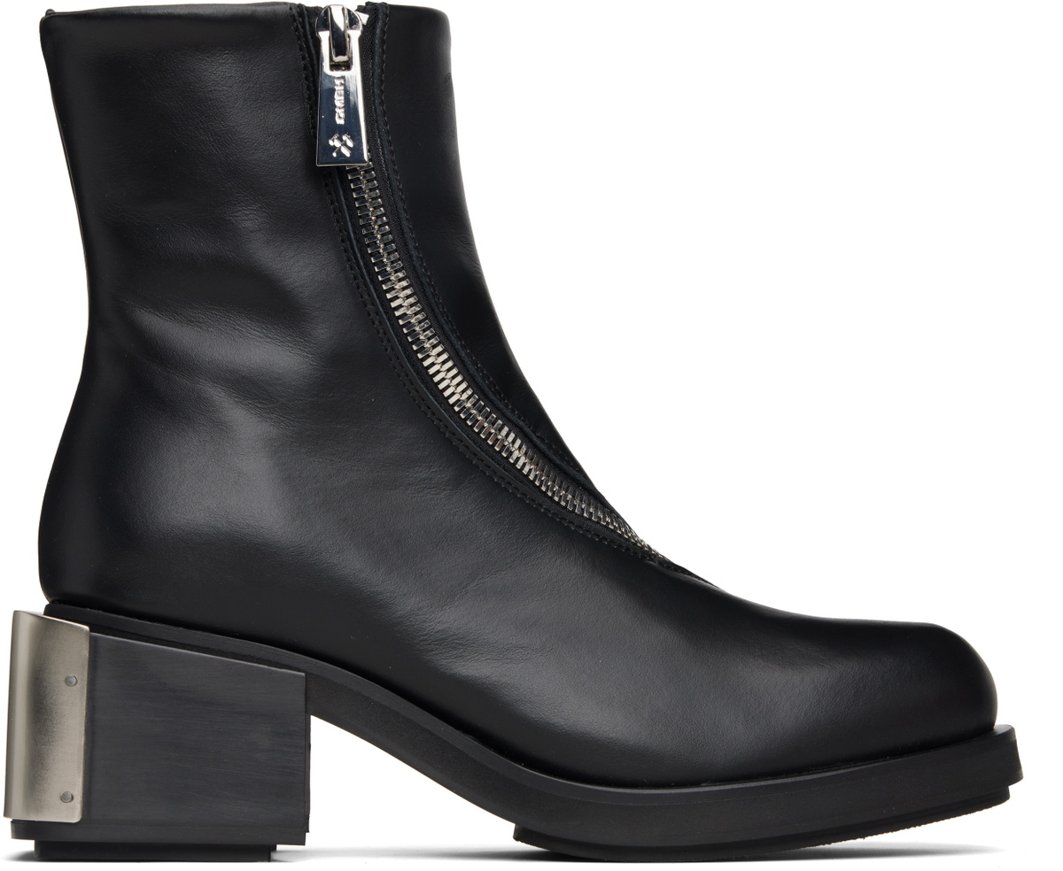 GmbH Black Ergonomic Riding Ankle Boots