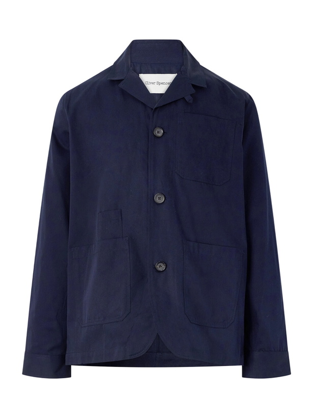 Photo: Oliver Spencer - Bradwell Cotton Overshirt - Blue