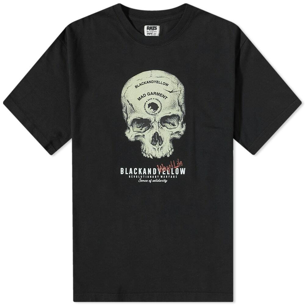 Photo: Rats Men's Skull T-Shirt in Black