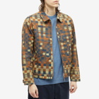 Folk Men's Checkerboard Signal Jacket in Copper