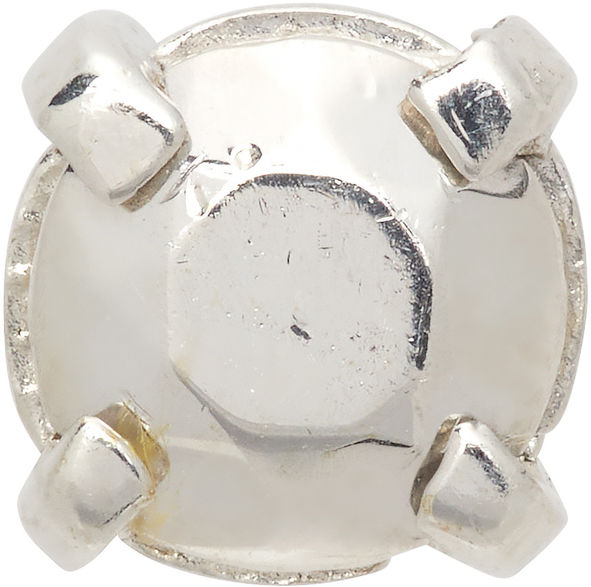WWW.WILLSHOTT Silver Diamond Stud Earring