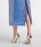David Koma Sequined corset dress