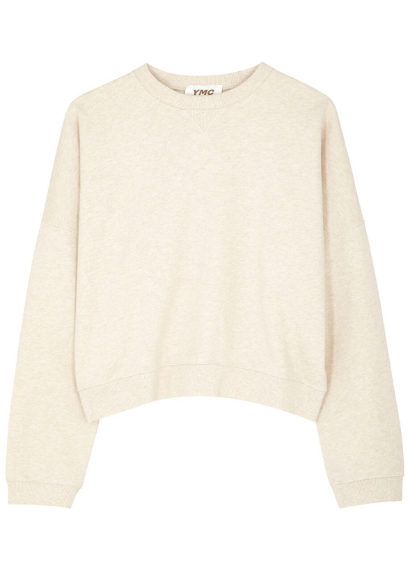 Photo: Ymc Almost Grown Cotton Sweatshirt Ecru