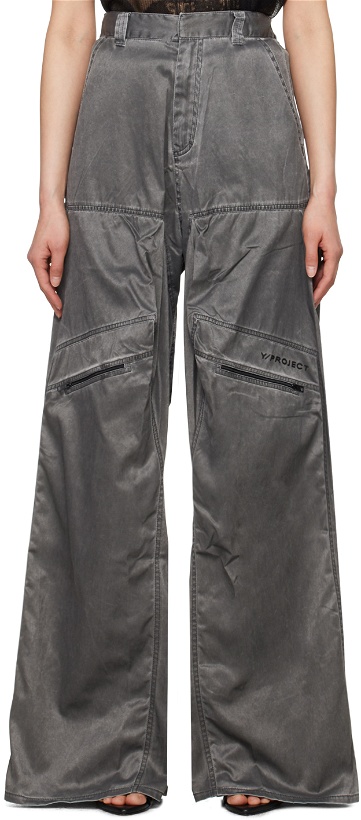 Photo: Y/Project Black Pop-Up Trousers
