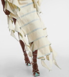 Y/Project Bug asymmetric denim midi skirt