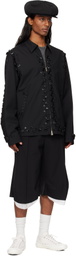 TAKAHIROMIYASHITA TheSoloist. Black Zip Up Brit Jacket