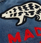 Human Made - Logo-Embroidered Denim Jacket - Blue