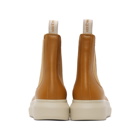 Alexander McQueen Tan Hybrid Chelsea Boots