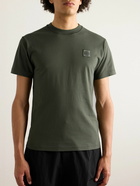 Stone Island - Logo-Appliquéd Garment-Dyed Cotton-Jersey T-Shirt - Green