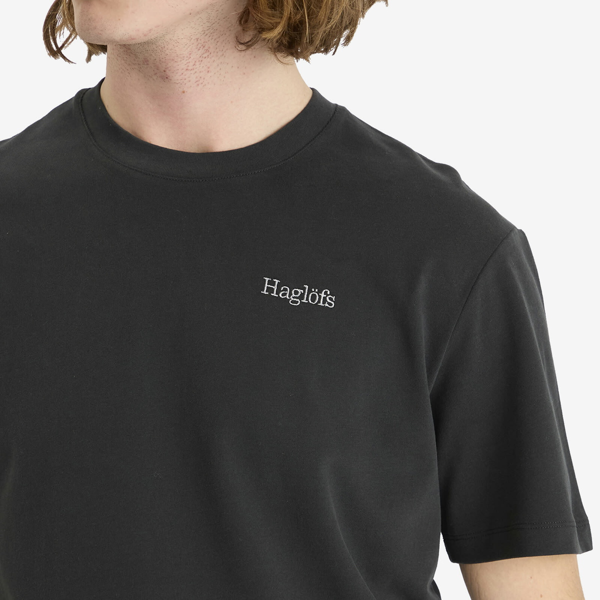 Haglöfs Men's Logo T-Shirt in True Black