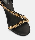 Pucci Chain-detail satin sandals