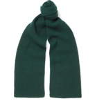Anderson & Sheppard - Ribbed Cashmere Scarf - Green