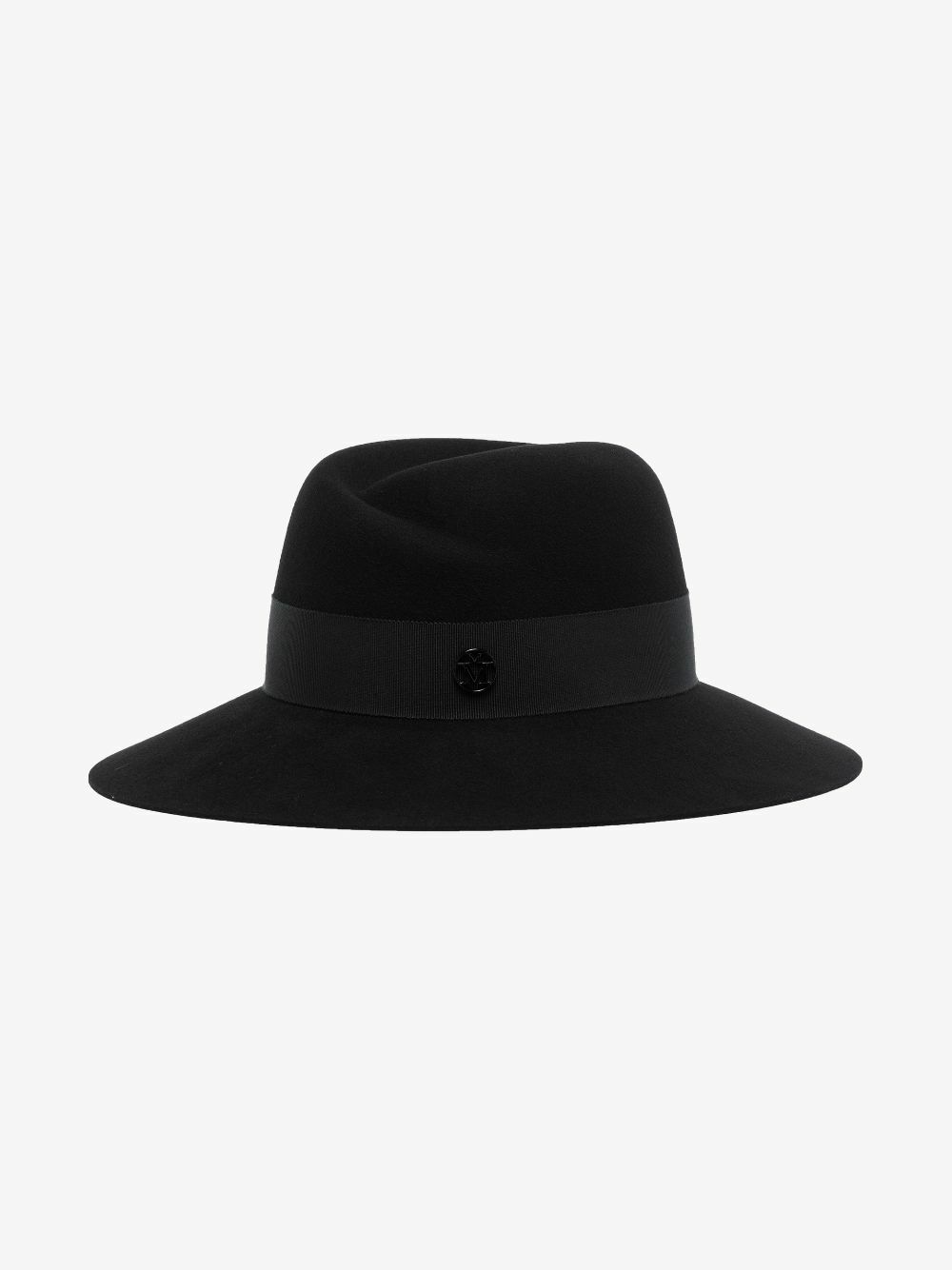 Maison Michel Black Virginie Fedora Hat