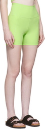 Girlfriend Collective Green High-Rise Run Shorts