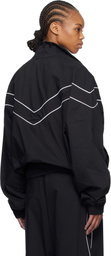 Rhude Black Piping Raglan Track Jacket
