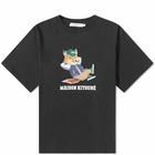 Maison Kitsuné Men's Dressed Fox Easy T-Shirt in Black