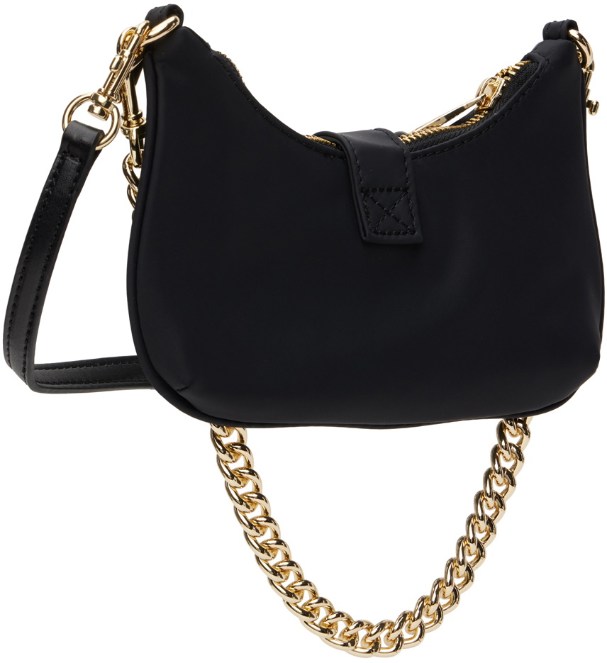 Versace Jeans Couture Black Baroque Buckle Bag Versace