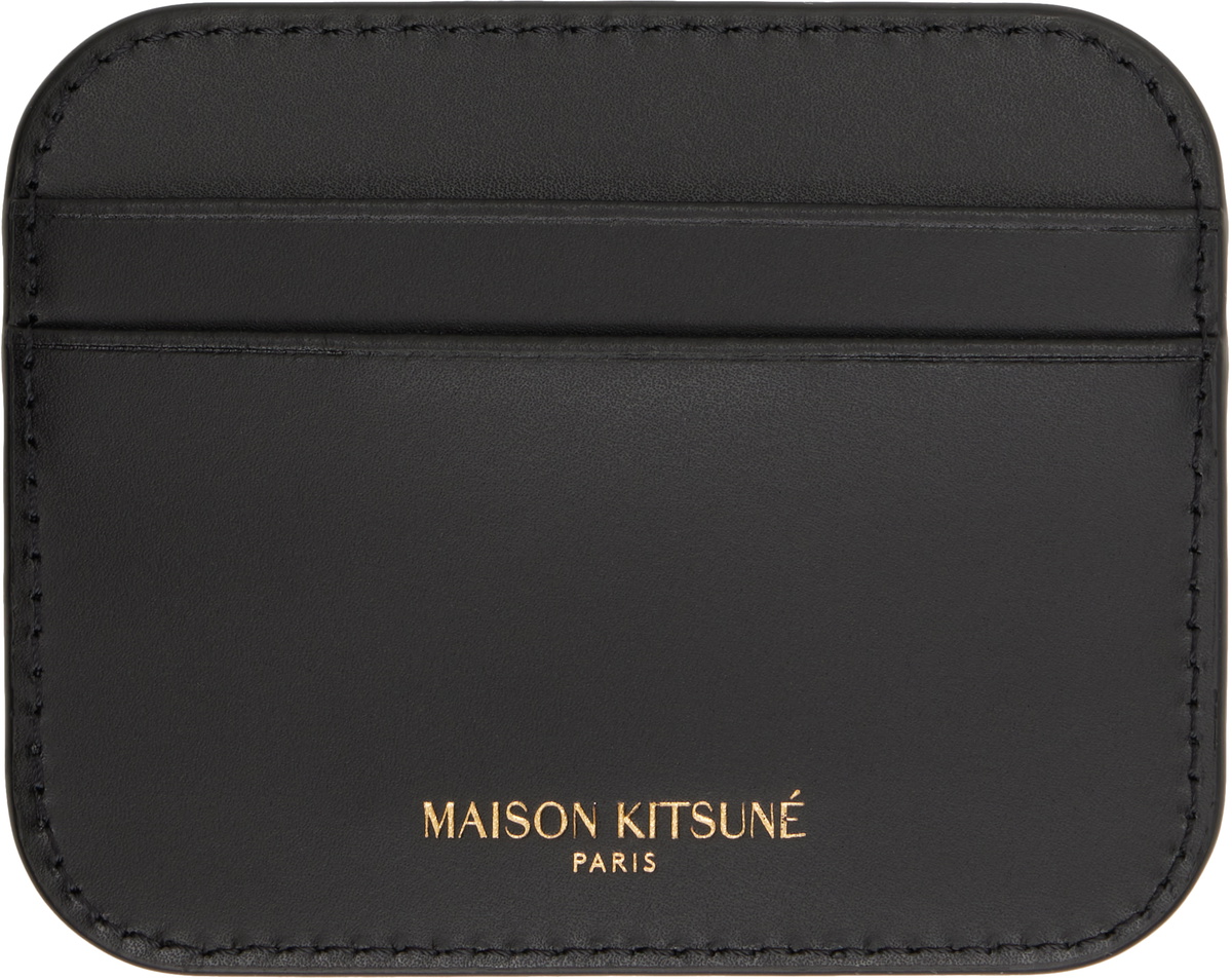 Maison Kitsuné Black Edie Card Holder