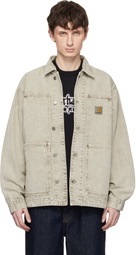 Carhartt Work In Progress Khaki OG Double Front Denim Jacket