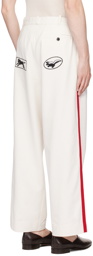 Bode Off-White Skunk Tail Patch Trousers