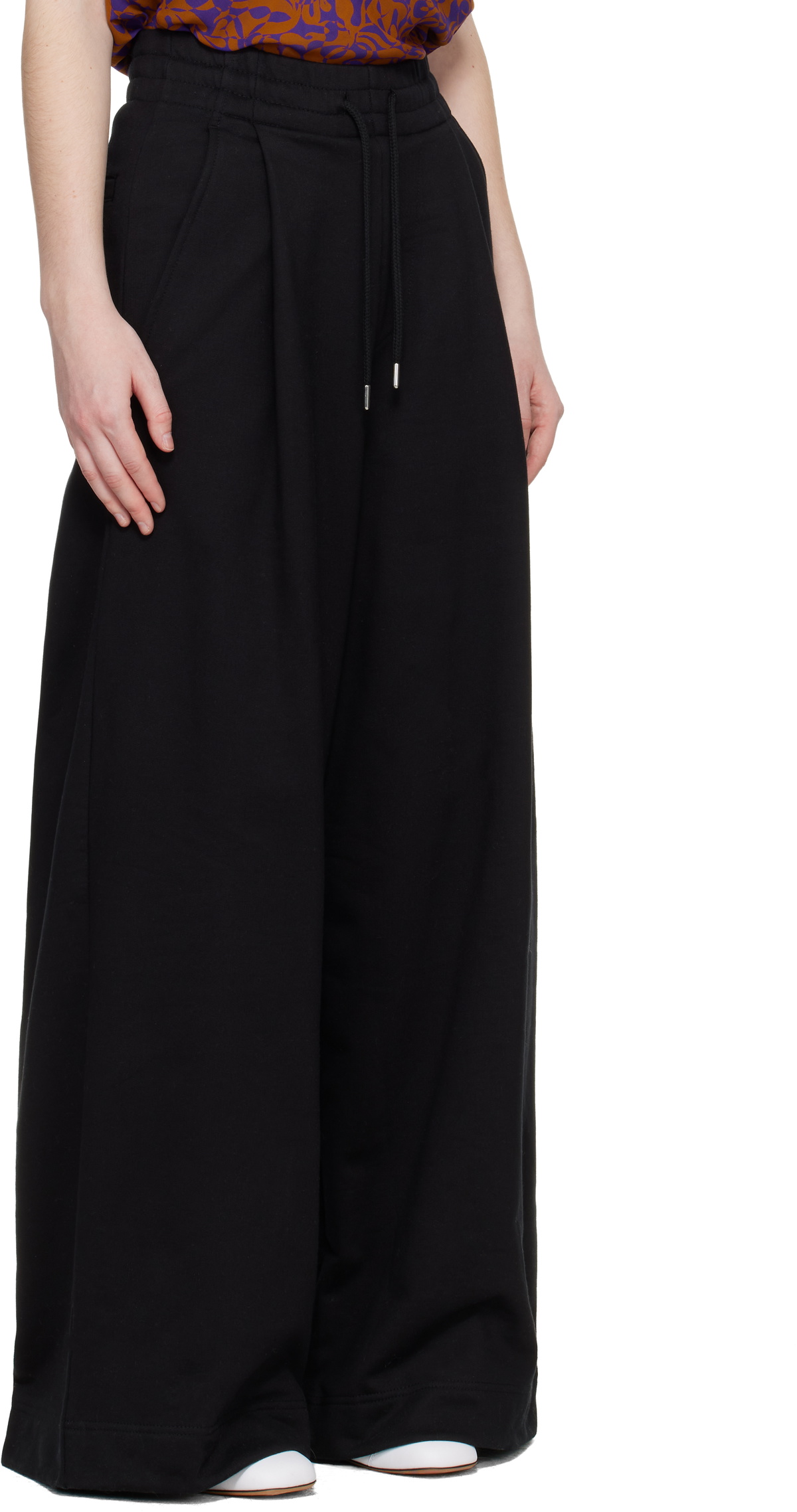 Dries Van Noten Black Loose Sweatpants