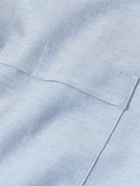 Drake's - Button-Down Collar Cotton Oxford Shirt - Blue