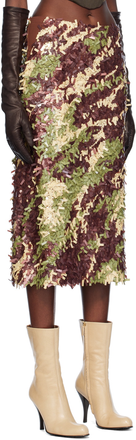 KNWLS Multicolor Olivia Midi Skirt