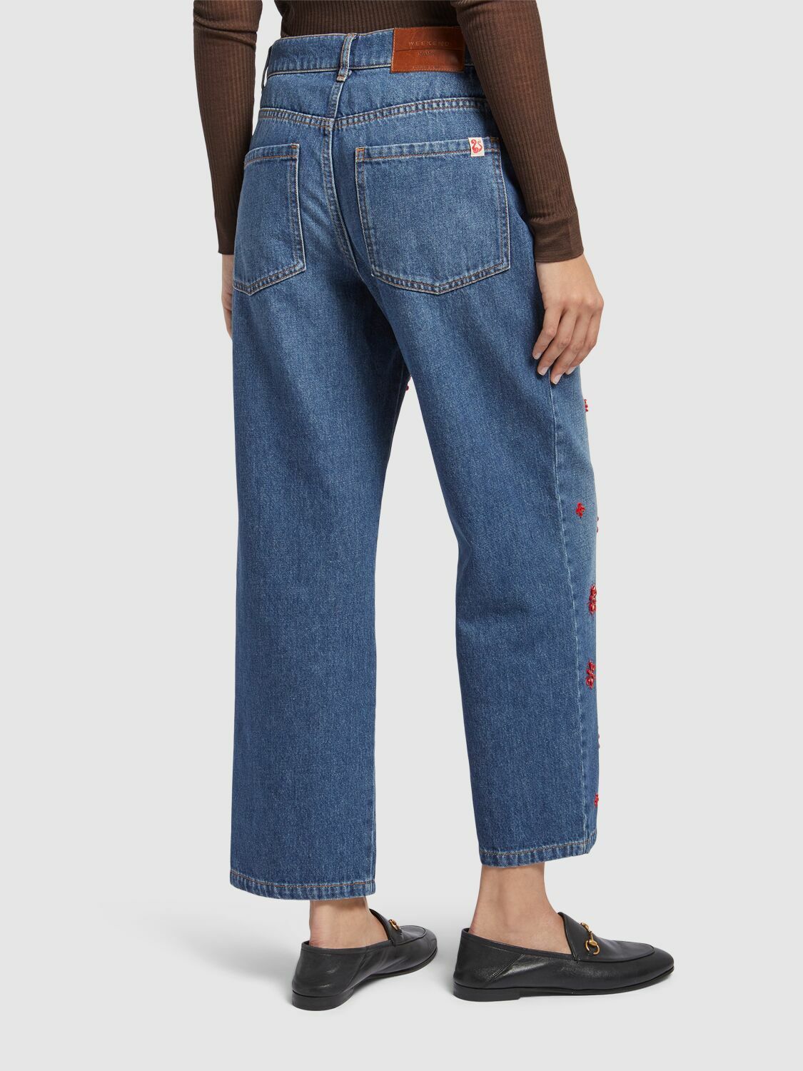 ★Weekend Max Mara★Manetta ストレートジーンズ WEEKEND MAX MARA Manetta Embroidered Straight Jeans Weekend