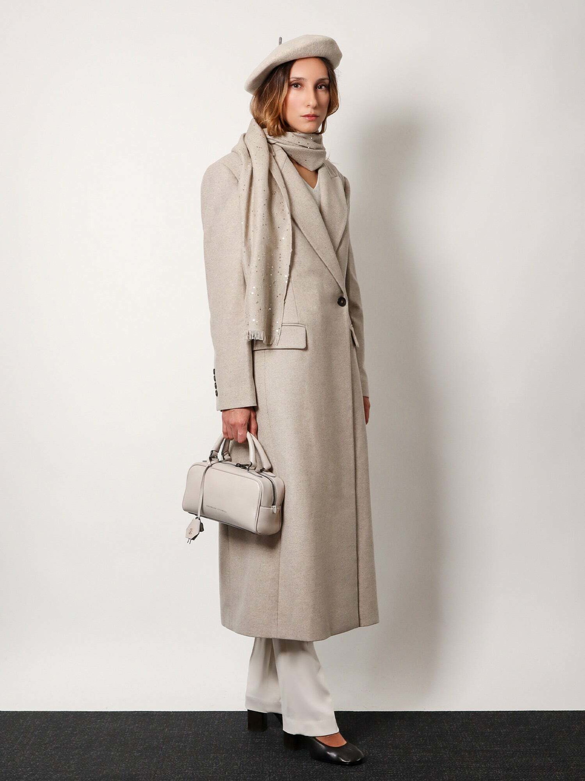 Brunello Cucinelli Coat Beige Womens Brunello Cucinelli