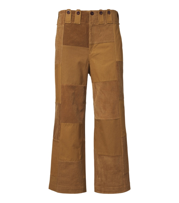 Photo: Junya Watanabe Patchwork cotton wide-leg pants