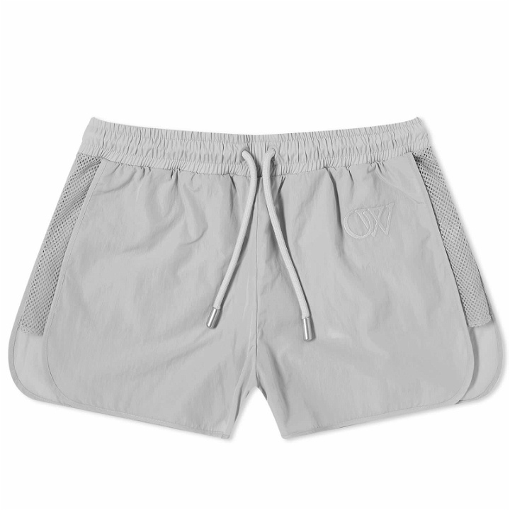 Photo: Off-White Women's Crispy NY Mesh Shorts in Grey