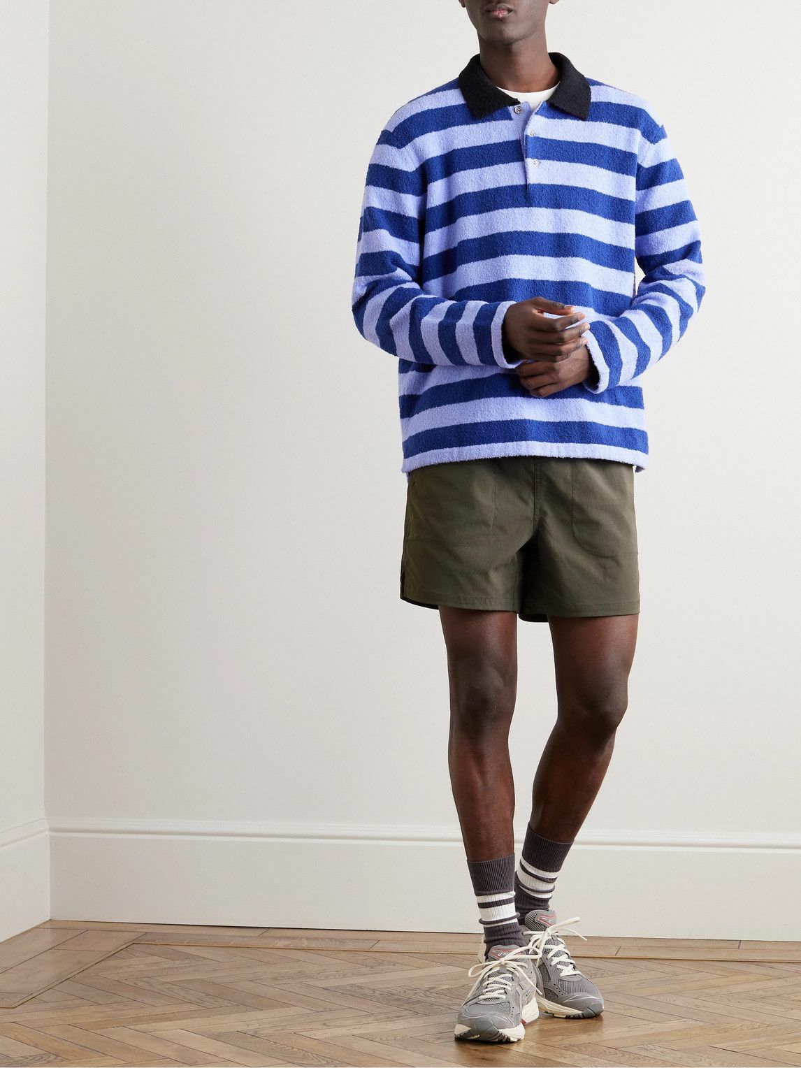 ARKET - Edwin Straight-Leg Belted Canvas Shorts - Green