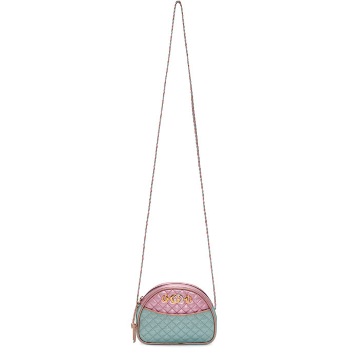 Gucci Pink and Blue Mini Quilted Trapunata Bag Gucci