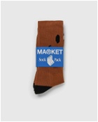 Market Smiley Oversized Socks Brown - Mens - Socks