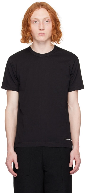 Photo: Comme des Garçons Shirt Black Printed T-Shirt