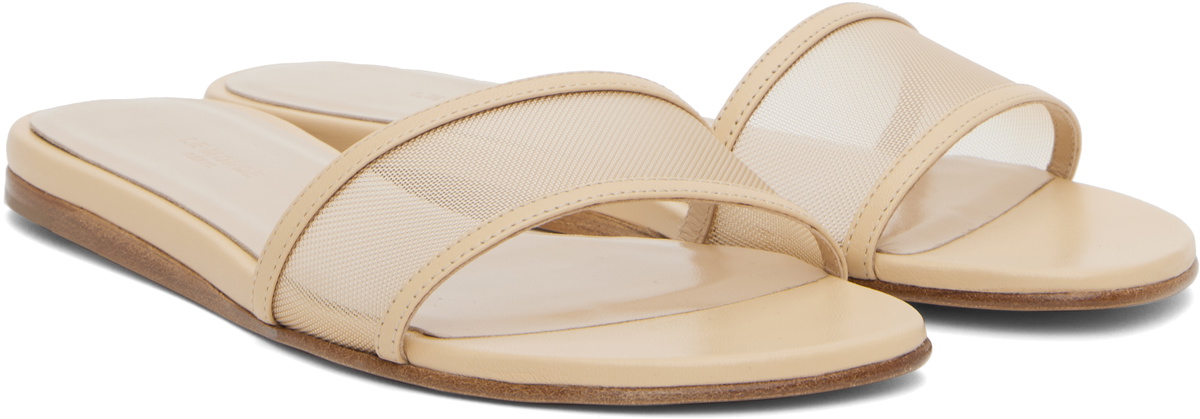 Le Monde Beryl Beige Mesh Pool Sandals