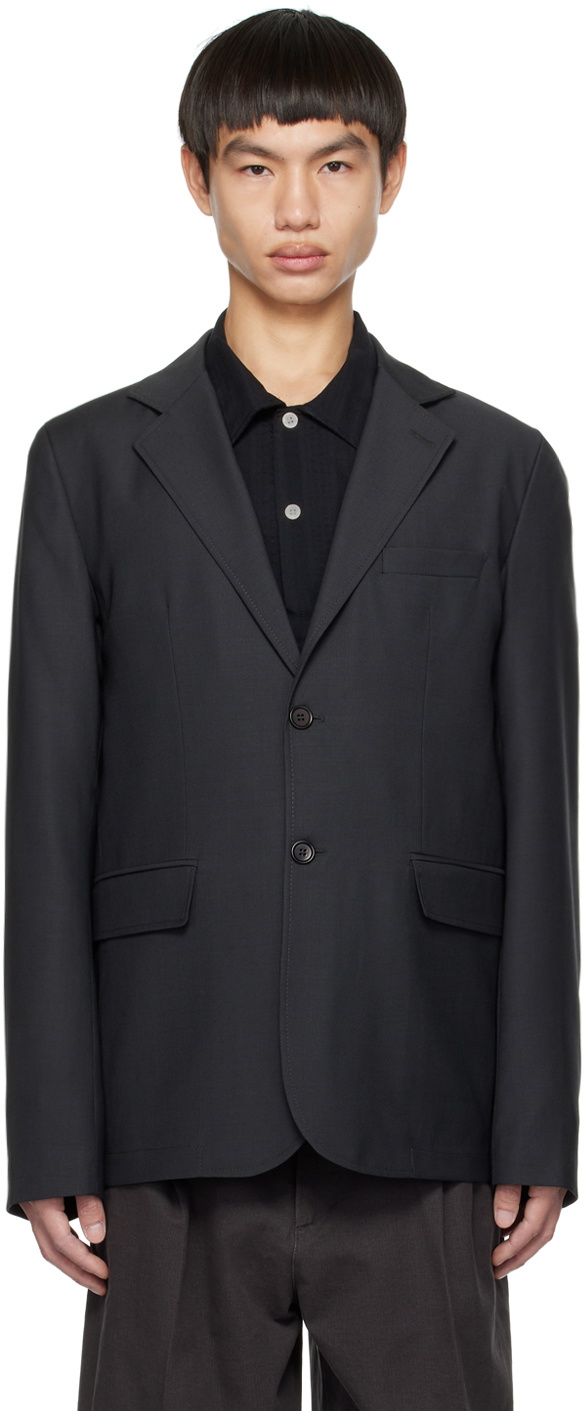 mfpen Black Tropical Wool Blazer mfpen