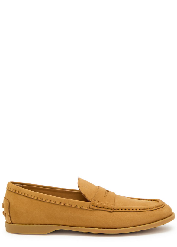 Photo: Tods Gomma Leggero Nubuck Loafers Tan