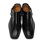 Toga Virilis Black Leather Buckle Loafers