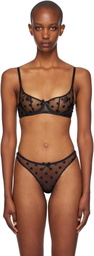 Agent Provocateur Black Camsen Balconette Underwired Bra