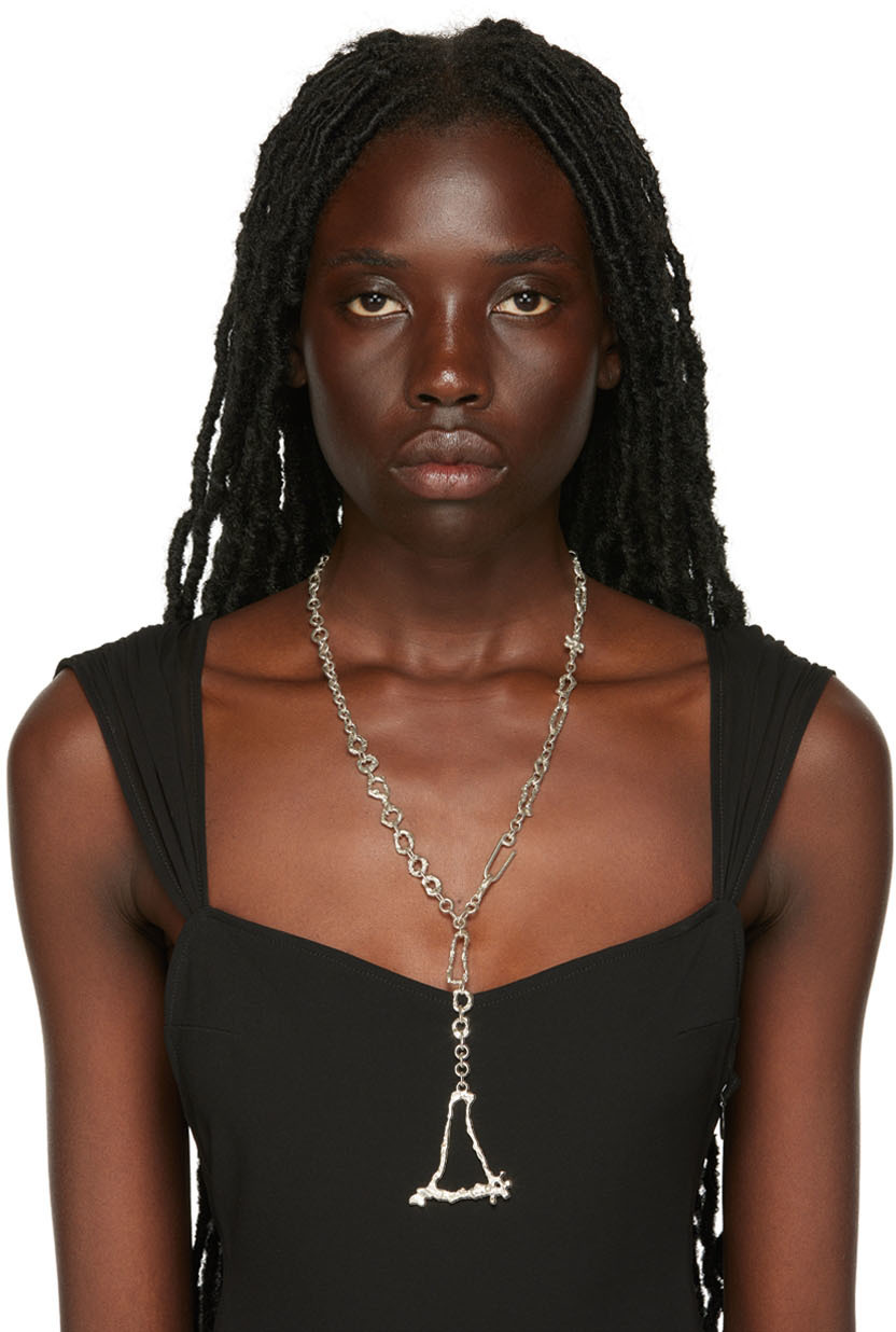 Vasiliki Silver Ouroboros Necklace