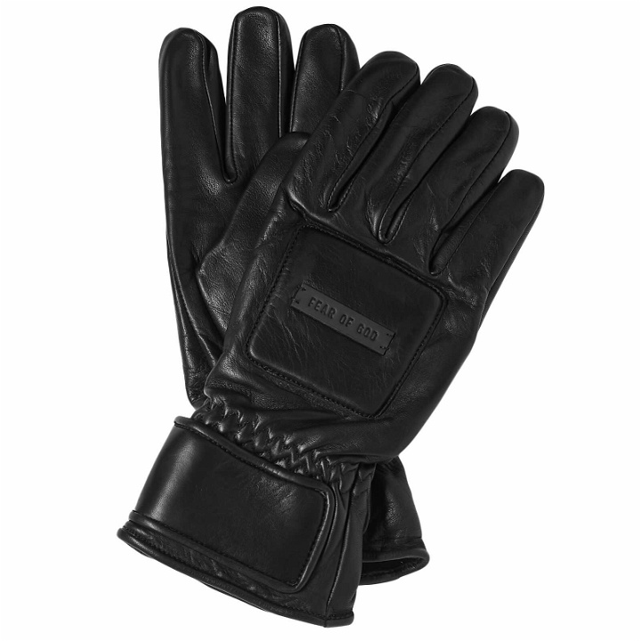 Photo: Fear of God Men's 8th Driver Gloves in Black