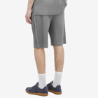 Homme Plissé Issey Miyake Men's Pleated Shorts in Warm Grey