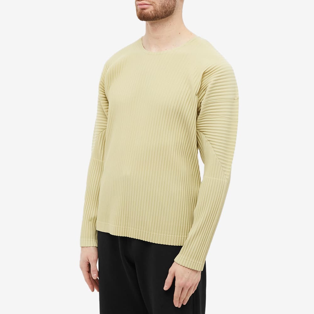 Homme Plissé Issey Miyake Men's Oversized Long Sleeve Pleated Top