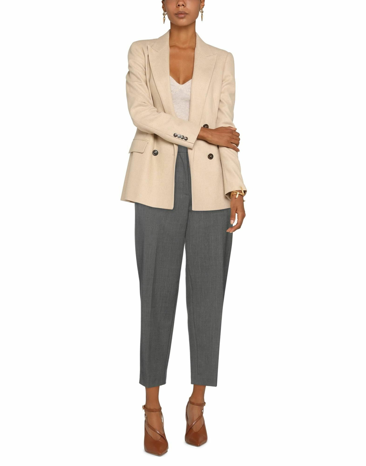 Jucca Womens Pants in Grey