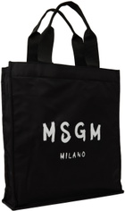 MSGM Black Logo Tote