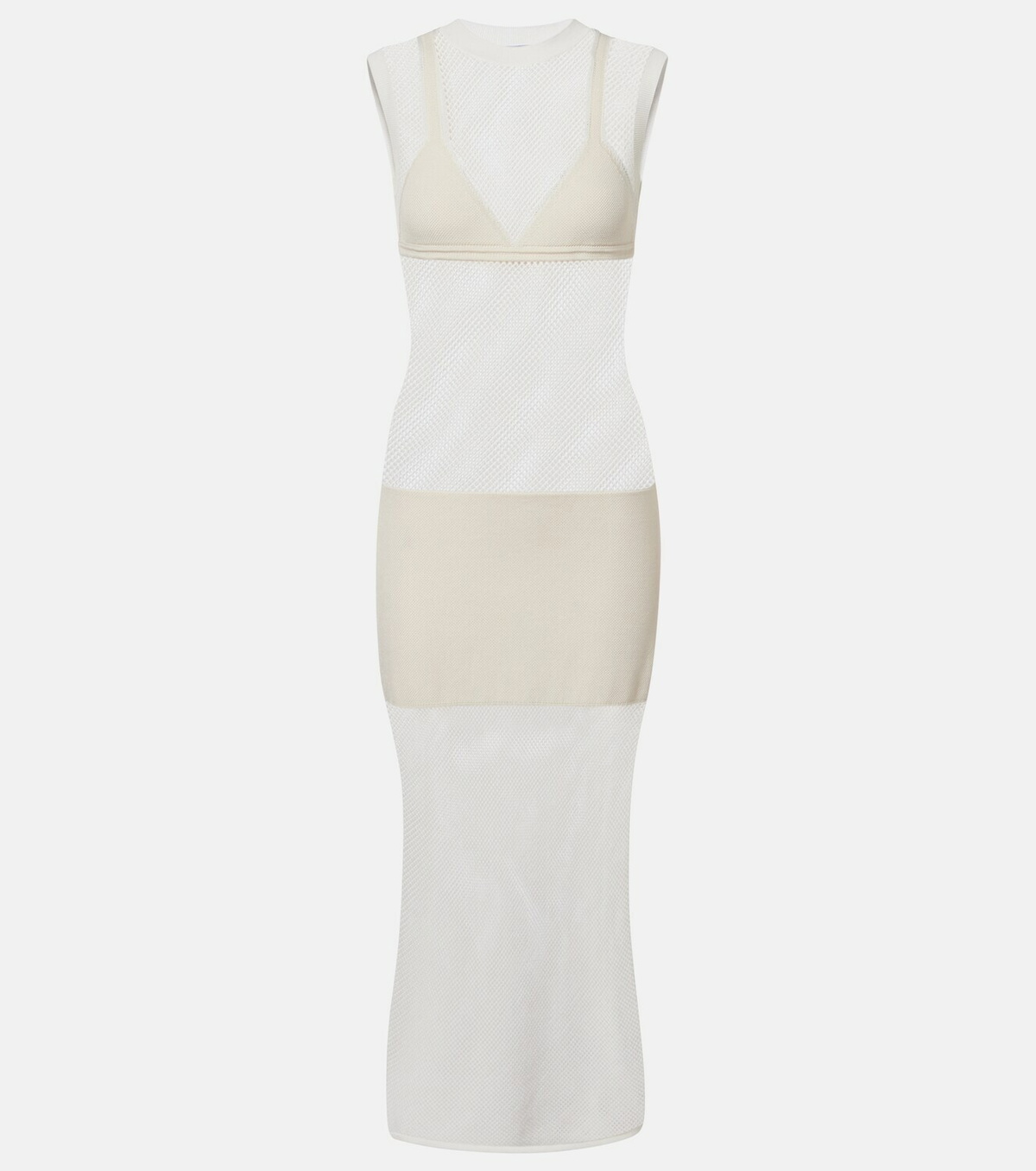 Stella McCartney Crochet cotton midi dress