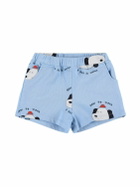 THE CAMPAMENTO Printed Cotton Sweat Shorts