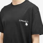 3.Paradis Men's x Edgar Plans Chalkboard T-Shirt in Black